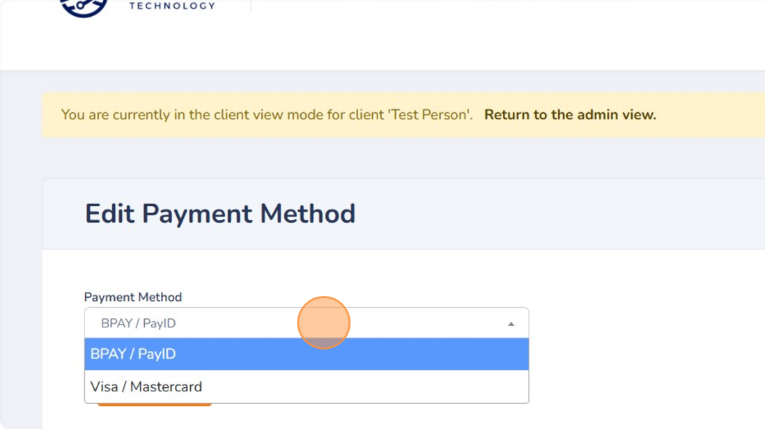Navigate to the client portal